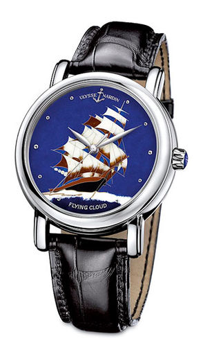 Ulysse Nardin Classico Enamel San Marco Cloisonne Flying Cloud 139-10 / FLC fake watch